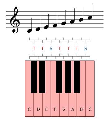 The C major scale
