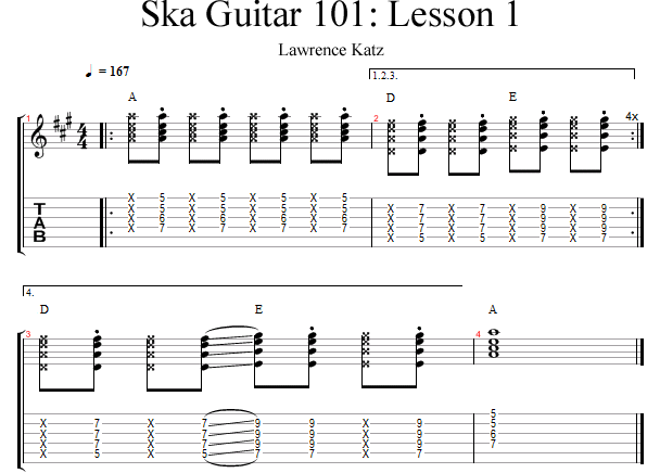 Ska Guitar 101